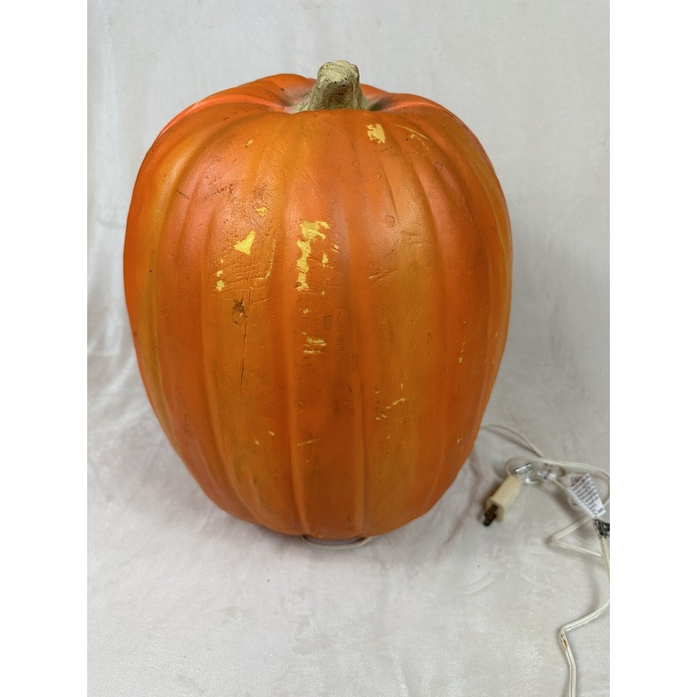 VTG 1995 Trendmasters Light Up Jack O Lantern Pumpkin Halloween Foam Mold 16" - Picture 7 of 13